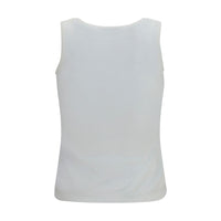 Balenciaga White Cotton Tank Tops