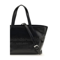 Alexander Wang Black Calf Leather Bos Taurus Shoulder Bag
