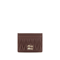 Miu Miu Bordeaux Lamb Ovis Aries Aries Wallet