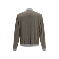 Brunello Cucinelli Bicolor Cashmere Bomber