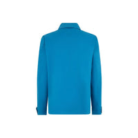 Herno Blue Cotton Full-Length Jacket