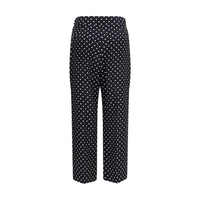 Valentino Black Silk Cropped Pants