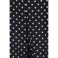 Valentino Black Silk Cropped Pants