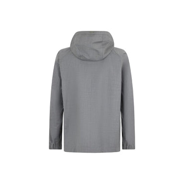 Herno Gray Virgin Wool Shell Jacket