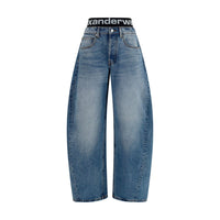 Alexander Wang Blue Cotton Relaxed Fit Jeans
