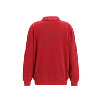 Miu Miu Bordeaux Cotton Polo Shirt