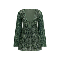 Oséree Bicolor Polyamide Casual Dress