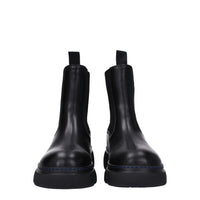 Burberry Black Leather Ankle Boots