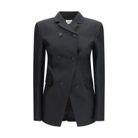 Khaite Black Wool Oves Aries Blazer