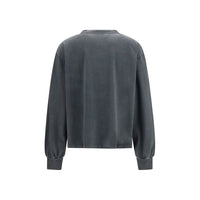 Ganni Gray Cotton Sweatshirt