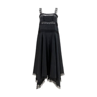 Ganni Black Silk Cocktail Dress