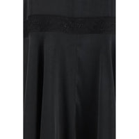 Ganni Black Silk Cocktail Dress