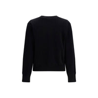 Ganni Black Cotton Sweatshirt
