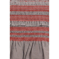 Ganni Brown Cotton Sleeveles T-Shirt