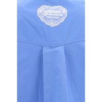 Ganni Blue Cotton Pattern Shirt