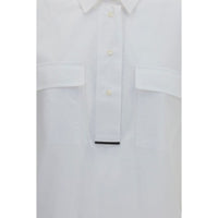 Brunello Cucinelli White Cotton Dress Shirt