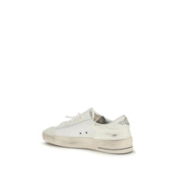 Golden Goose White Calf Leather Bos Taurus Sneakers