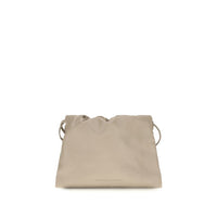 Brunello Cucinelli Beige Calf Leather Bos Taurus Shoulder Bag