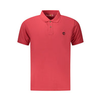 Timberland Red Cotton Men Polo Shirt