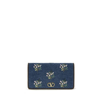 Valentino Garavani Blue Cotton Shoulder Bag