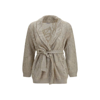 Brunello Cucinelli Beige Linen Cardigan