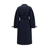 Ganni Black Cotton Coat