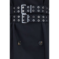 Ganni Black Cotton Coat