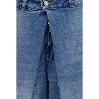 Balmain Blue Cotton Relaxed Fit Jeans