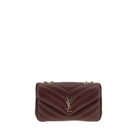 Saint Laurent Bordeaux Lamb Ovis Aries Aries Shoulder Bag