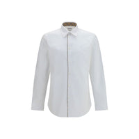Burberry White Cotton Dress Shirt