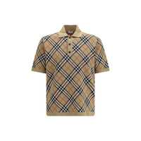 Burberry Beige Cotton Polo Shirt