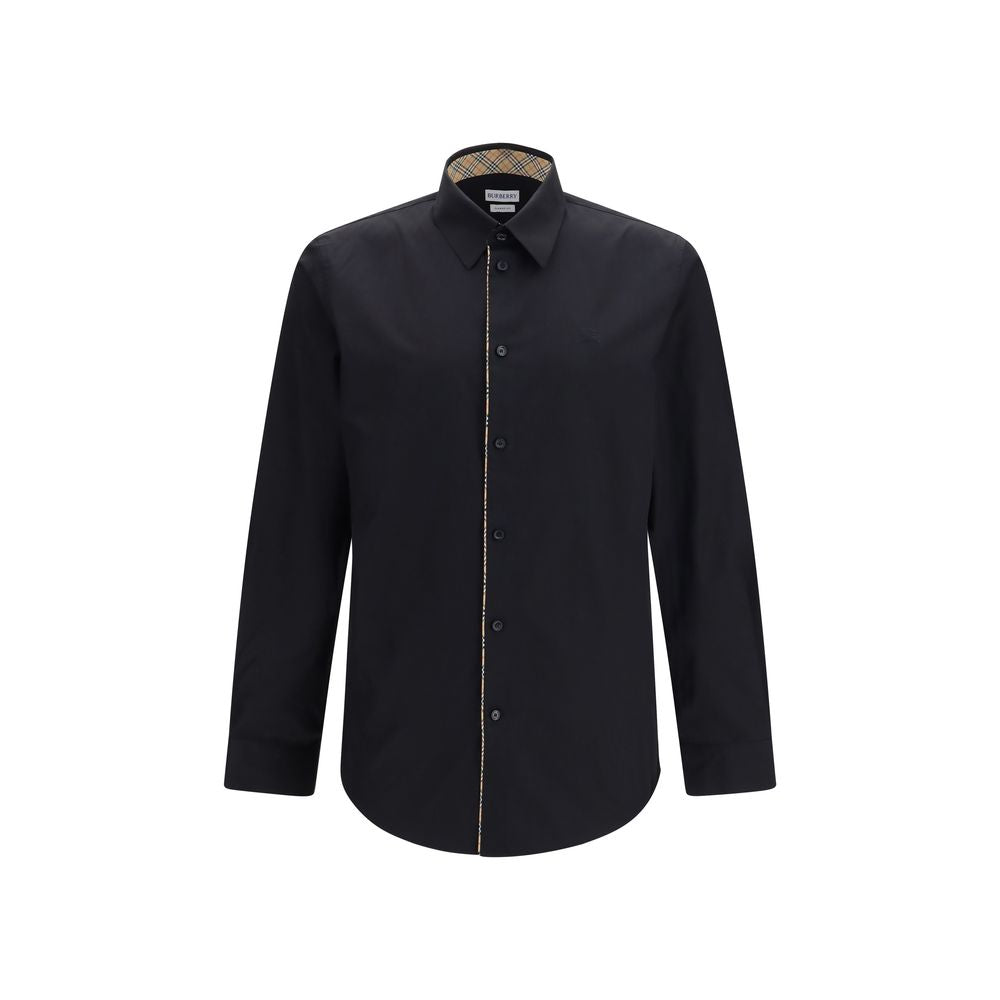 Burberry Black Cotton Dress Shirt