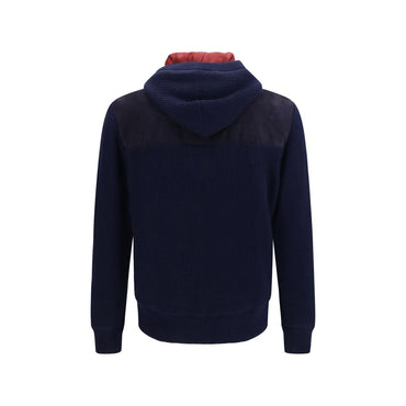 Brunello Cucinelli Blue Wool Oves Aries Full-Length Jacket
