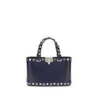 Valentino Garavani Black Calf Leather Bos Taurus Handbag