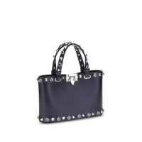 Valentino Garavani Black Calf Leather Bos Taurus Handbag