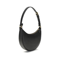 Valentino Garavani Black Calf Leather Bos Taurus Shoulder Bag
