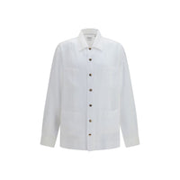Brunello Cucinelli White Linen Shirt