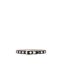 Khaite Black Calf Leather Bos Taurus Regular Belt