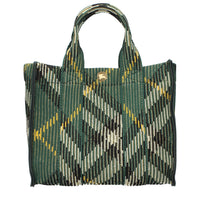 Burberry Green Fabric Handbag