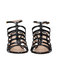 Tom Ford Black Leather Stiletto Heel Sandals