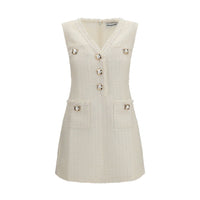 Self-Portrait Beige Polyamide Casual Dress