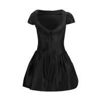 Self-Portrait Black Polyester Casual Dress
