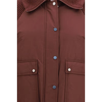Brunello Cucinelli Bordeaux Polyester Full-Length Jacket