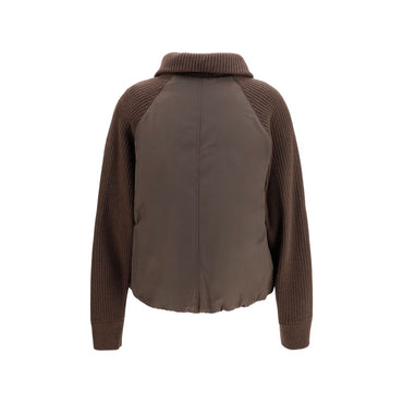 Brunello Cucinelli Brown Polyester Full-Length Jacket