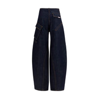 Self-Portrait Blue Cotton Cargo Pants