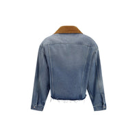 Miu Miu Blue Cotton Denim Jacket