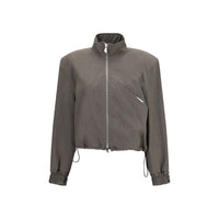 The Attico Brown Wool Oves Aries Bomber