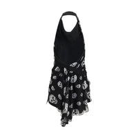 Alexander McQueen Black Silk Sleeveles T-Shirt