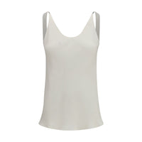 Brunello Cucinelli Beige Silk Blouse