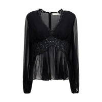 Zimmermann Black Viscose Blouse